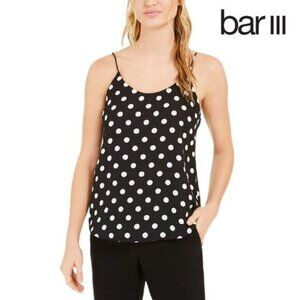 Bar‎ III Women's Polka Dot Print Scoop Neck Camisole Cami Top